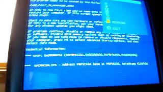 Degauss crt monitor on BSOD [upl. by Denyse908]