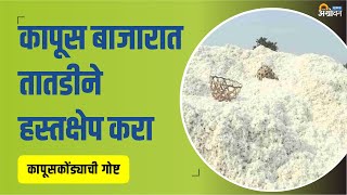 सरकारने Cotton Yarn Rate कमी करावेत  Cotton Production India  Agrowon  ॲग्रोवन [upl. by Hsotnas879]