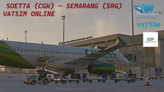 MSFS  FENIX  VATSIM  Trip Jakarta  Semarang [upl. by Emerick811]