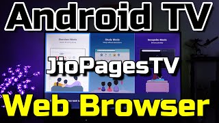 Gran navegador web para Android TV JioPagesTV web browser para Android TV  JioPagesTV Reseña 2021 [upl. by Naus]