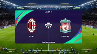 AC Milan vs Liverpool 17092024 UEFA Champions League PES 2021 [upl. by Niraa]