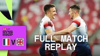 GB survive crucial quarterfinal  France v Great Britain  Singapore HSBC SVNS  Full Match Replay [upl. by Rehpotsirh150]