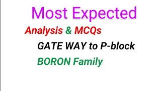 AampMCQs on Boron family [upl. by Beach]