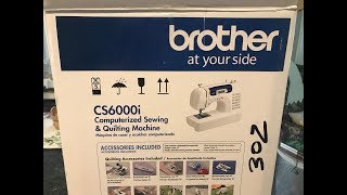 BROTHER CS6000i Sewing Machine UNBOXING [upl. by Herod]