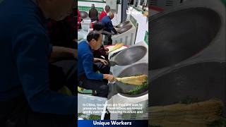 The process of frying tea leaves in china  The workers do their job perfectly  machine shorts [upl. by Ahsenat]