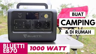 Mending POWER STATION Daripada GENSET Review BLUETTI EB70 1000W [upl. by Aitnuahs]