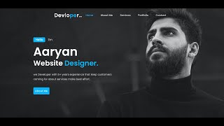 How To Make a Responsive Portfolio Website Using Html amp CSS  Pure HTML And CSS [upl. by Oiralednac]