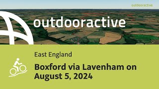 mountain biking trail in East England Boxford via Lavenham on August 5 2024 [upl. by Brine826]