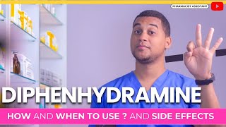 Diphenhydramine How to Use It amp 3 Common Side Effects [upl. by Ayala]