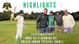 Under 11 Festival Bowl Highlights  Aldwick v Haywards Heath [upl. by Cupo]