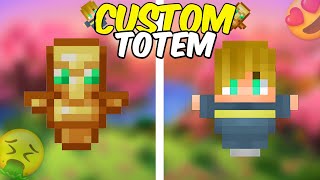 😍How To Make CUSTOM skin totem in Minecraft PE  MCPE 121 totem skin texture PACK🥰 [upl. by Damha]