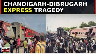 Several Injured Many Critical After ChandigarhDibrugarh Express Derails In UP Gonda Ground Report [upl. by Anyt]