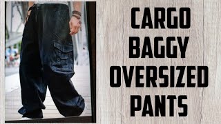 BAGGY CARGO AND OVERSIZED PANTS PATTERN MAKING [upl. by Sonitnatsnoc]