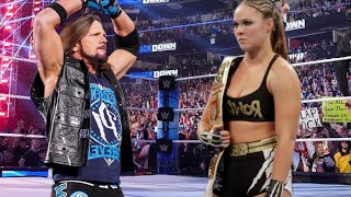 WWE 2K24  Ronda Rousey Vs Aj Styles  Ladder Match  Smackdown [upl. by Even]