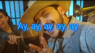 Christian Nodal  AYAYAY  KARAOKe [upl. by Ahsinit]