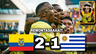 ECUADOR vs Uruguay 21 REACCIÓN DE COLOMBIANO [upl. by Savdeep]