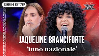 Jaqueline Branciforte  ‘Inno nazionale’  Esibizione Bootcamp  X Factor 2024 [upl. by Nnayllek]