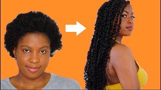 HOW TO PASSION TWIST ON SHORT 4C NATURAL HAIR using rubberband method BeautyWithPrincess [upl. by Hgielram]