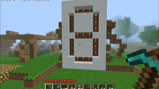 Minecraft Redstone  Clock Driven Counter with 7Segment Torch Display [upl. by Mandal]