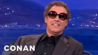 Will Ferrell Enjoys Wearing Ladies Sunglasses  CONAN on TBS [upl. by Basset]