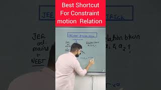 Short Trick for Constraint Motion JEENEET Physics Tricks shorts sspsir physicstricks [upl. by Ilario511]