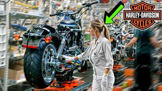 Inside US HarleyDavidson Factory 2024 Assembly line – Building Motorbikes by hands step by step [upl. by Retlaw994]