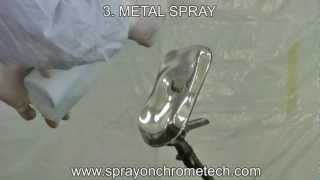 Spray On Chrome Metalizing Process Step By Step [upl. by Anyek47]