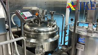 Customer mayonnaise production site homogenizer emulsifier production line [upl. by Kristel458]