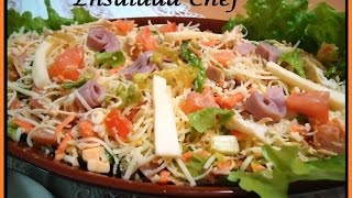 Ensalada Chef receta muy fácil [upl. by Tonnie384]