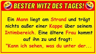 🤣 BESTER WITZ DES TAGES Ein Mann liegt am Strand und trägt nichts außer einer Kappe über seinem [upl. by Dnomsed]