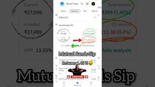 🚀My mutual fund sip portfolio 🤑mutualfunds sip investment stockmarket share shorts shortsfeed [upl. by Pul]