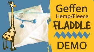 Geffen Fladdle Demo and Flats Folding Techniques  Clothdiapers [upl. by Annawd43]