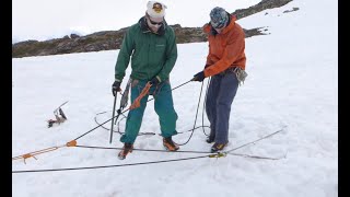 Three Person Rope Team Crevasse Rescue [upl. by Telimay]