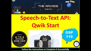 2024 SpeechtoText API Qwik StartLab Solution  2 Minutes googlecloudskillsboost qwiklabs [upl. by Alilad297]