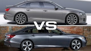 2019 Audi A6 vs 2018 Honda Accord [upl. by Natsirk130]