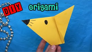 ☆ DIY  MUIS VOUWEN VAN PAPIER ☆ MAKKELIJK KNUTSEL NEDERLANDS Goedkoop amp makkelijk [upl. by Eward136]