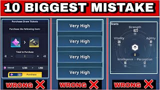 TOP 10 BIGGEST MISTAKES YOU MAKE IN SOLO LEVELING ARISE [upl. by Theran]