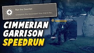 Cimmerian Garrison  Solo Time Trial Guide Destiny 2 Forsaken [upl. by Oecile578]