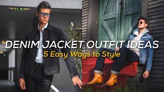 5 Ways to Wear a Denim Jacket [upl. by Huntingdon]