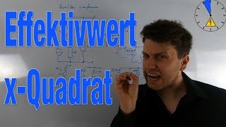 Effektivwert  einer X² Quadrat Funktion  Elektrotechnik in 5 Minuten [upl. by Nuawed]