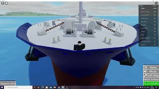 Roblox  Driving Ultra Large Crude Carrier oil ship in Shipping Lanes [upl. by Colville509]