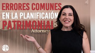 Top 4 errores en la planificación patrimonial y cómo evitarlos ❗❗ [upl. by Meid]