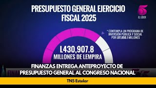 Finanzas entrega anteproyecto de presupuesto general al Congreso Nacional [upl. by Jacintha]