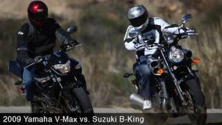 2008 Suzuki BKing vs 2009 Star VMAX [upl. by Livvie]