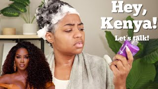 Chile I Tried Kenya Moore Hair Care On My Type 4 Natural Hair [upl. by Hakvir]