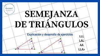 Semejanza de triángulos  Ejercicios resueltos [upl. by Aniv]