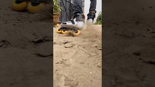 Wild Skating Oxelo MF 500 skate skating wheels mud offroad dirt drift slide stunt tricks [upl. by Anilram10]