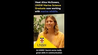 Cool jobs from studying Marine Science  Alice McGowan [upl. by Rawdan574]