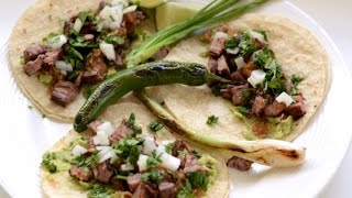 Carne Asada Tacos Recipe  English Subtitles [upl. by Neyu759]