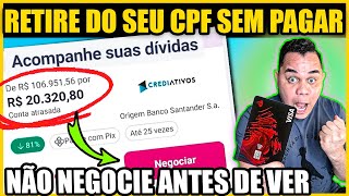 âœ…DEU CERTO NÃƒO PAGUE ANTES DE VER O VÃDEO TIREI RESTRIÃ‡ÃƒO DE DÃVIDAS ATRASADAS DO SERASA SEM PAGAR [upl. by Kassel]